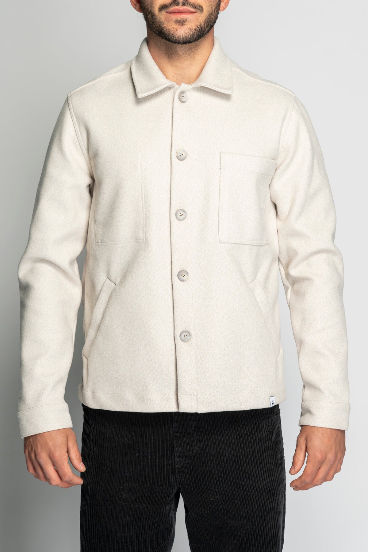 WOC CREAM SHIRT STYLE JACKET 