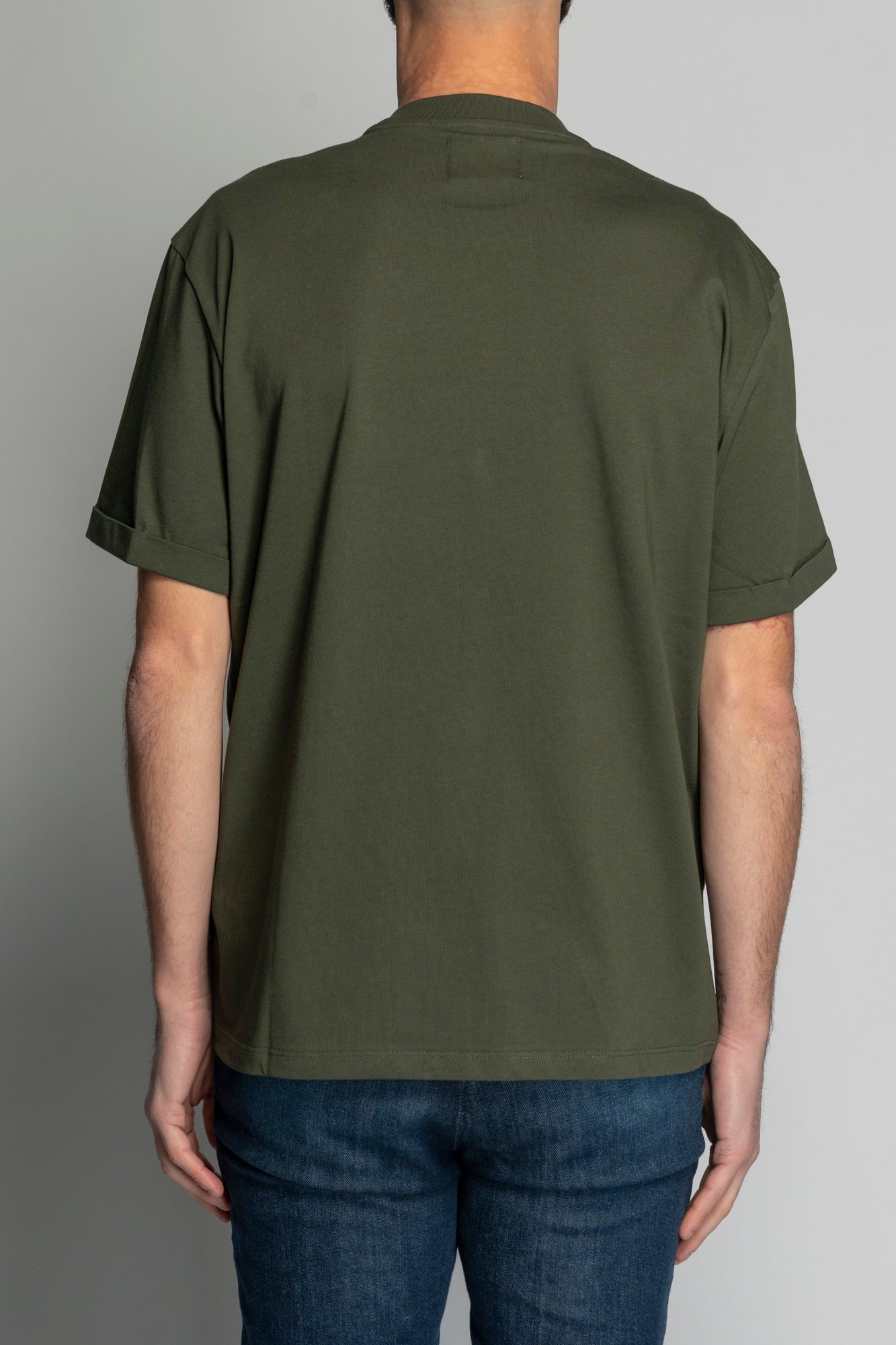 MILITARY GREEN T-SHIRT WITH WOC LOGO